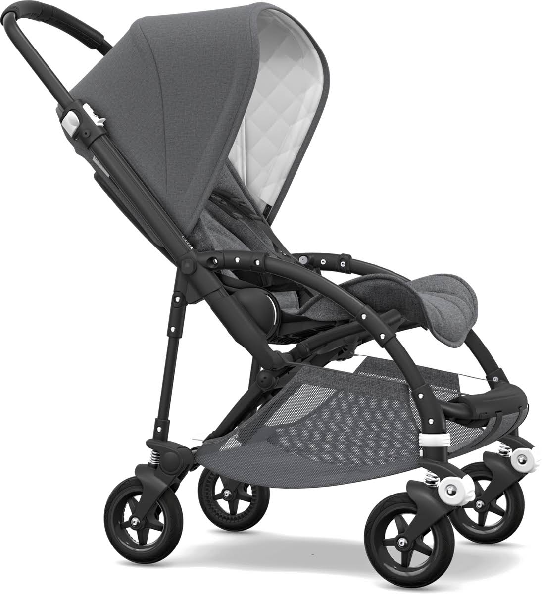 Bugaboo Bee5 Classic Complete Stroller - Black/Grey Melange