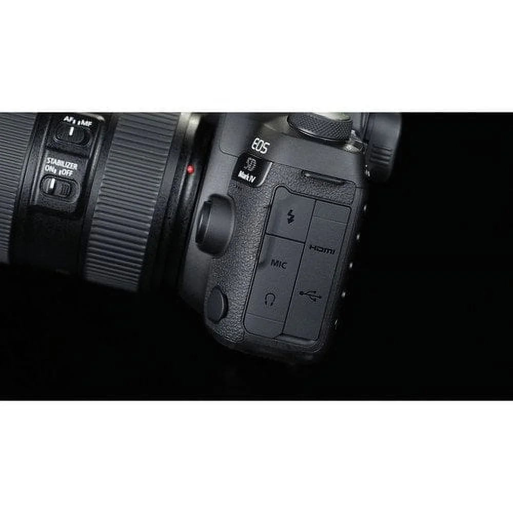 Canon EOS 5D Mark IV DSLR Camera with 24-105mm f/4L II Lens (Intl Model) W/ Bag, Extra Battery, LED Light, Mic, Filters and More - Advanced Bundle
