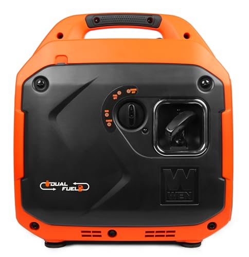 WEN Quiet and Lightweight 3600-Watt Dual Fuel RV-Ready Portable Inverter Generator with Fuel Shut Off and CO Watchdog (DF360iX)