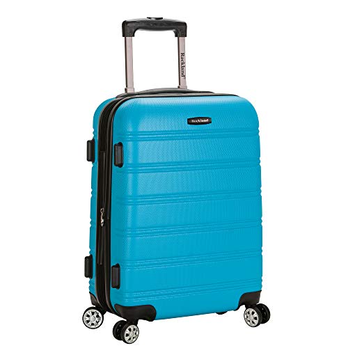 Rockland Melbourne Hardside Expandable Luggage with Spinner Wheels, 2TONENAVY, 2 Piece (20/28)