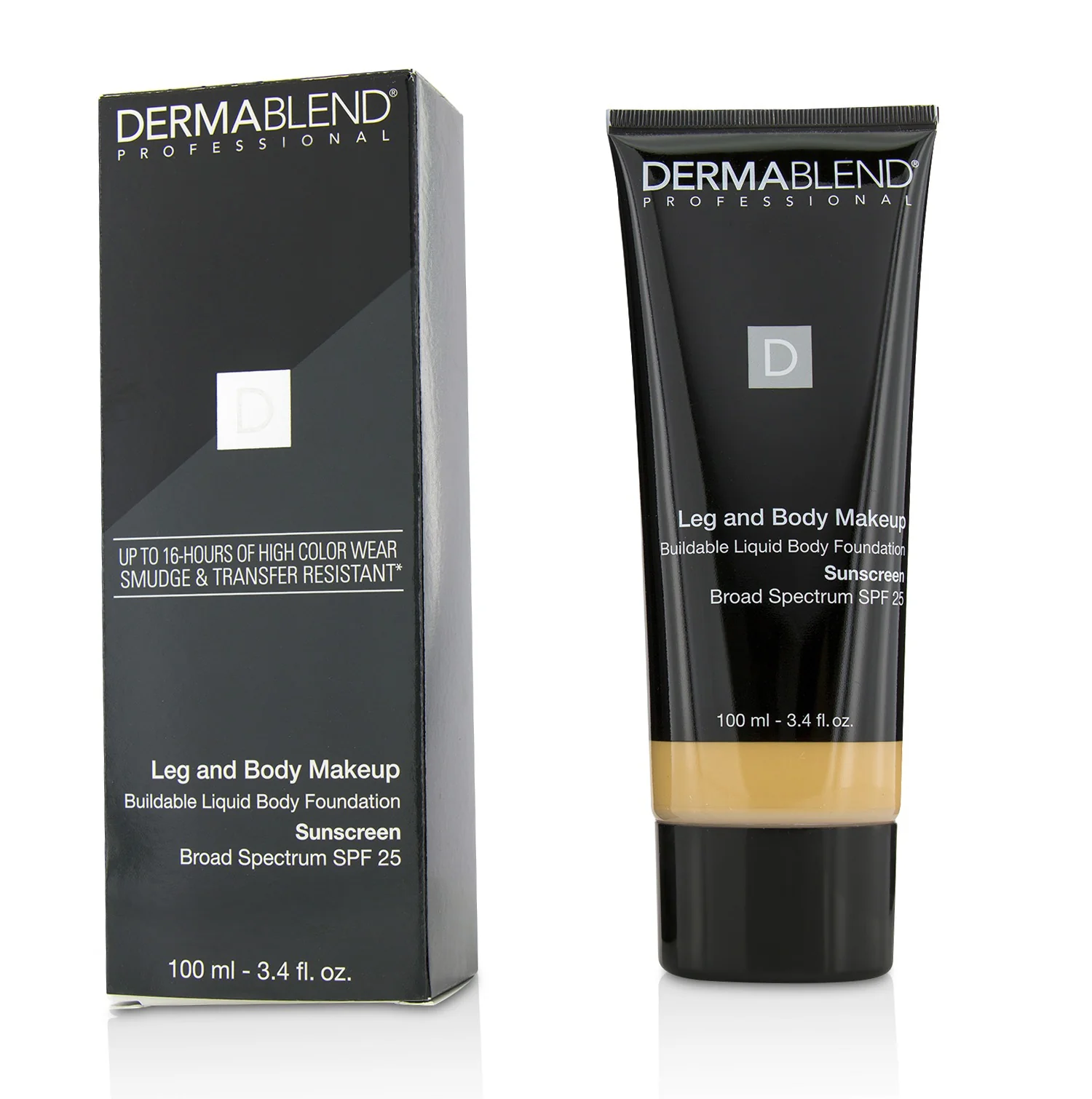Dermablend Leg and Body Make Up Buildable Liquid Body Foundation Sunscreen Broad Spectrum SPF 25 - #Light Beige 35C 100ml/3.4oz