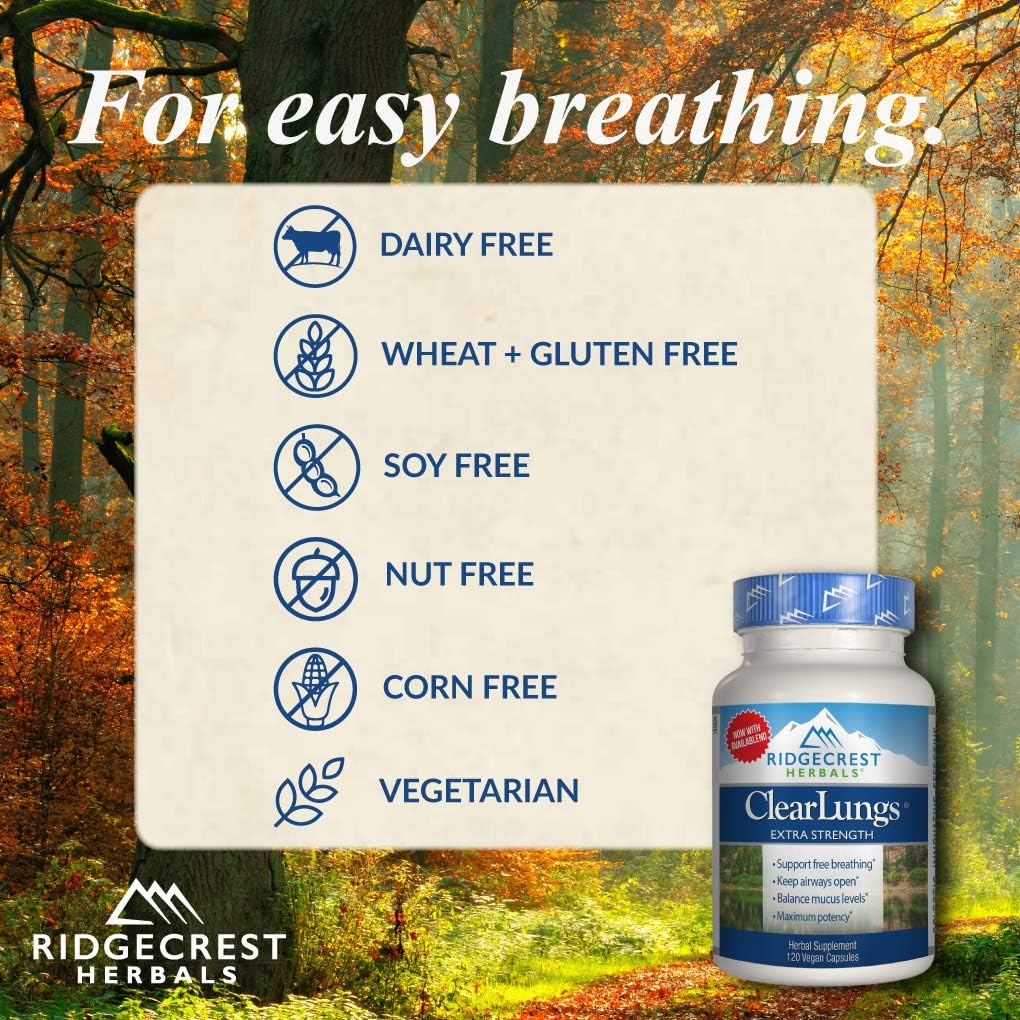 Ridgecrest Clearlungs X-Strength 120 Cap Pack of 2