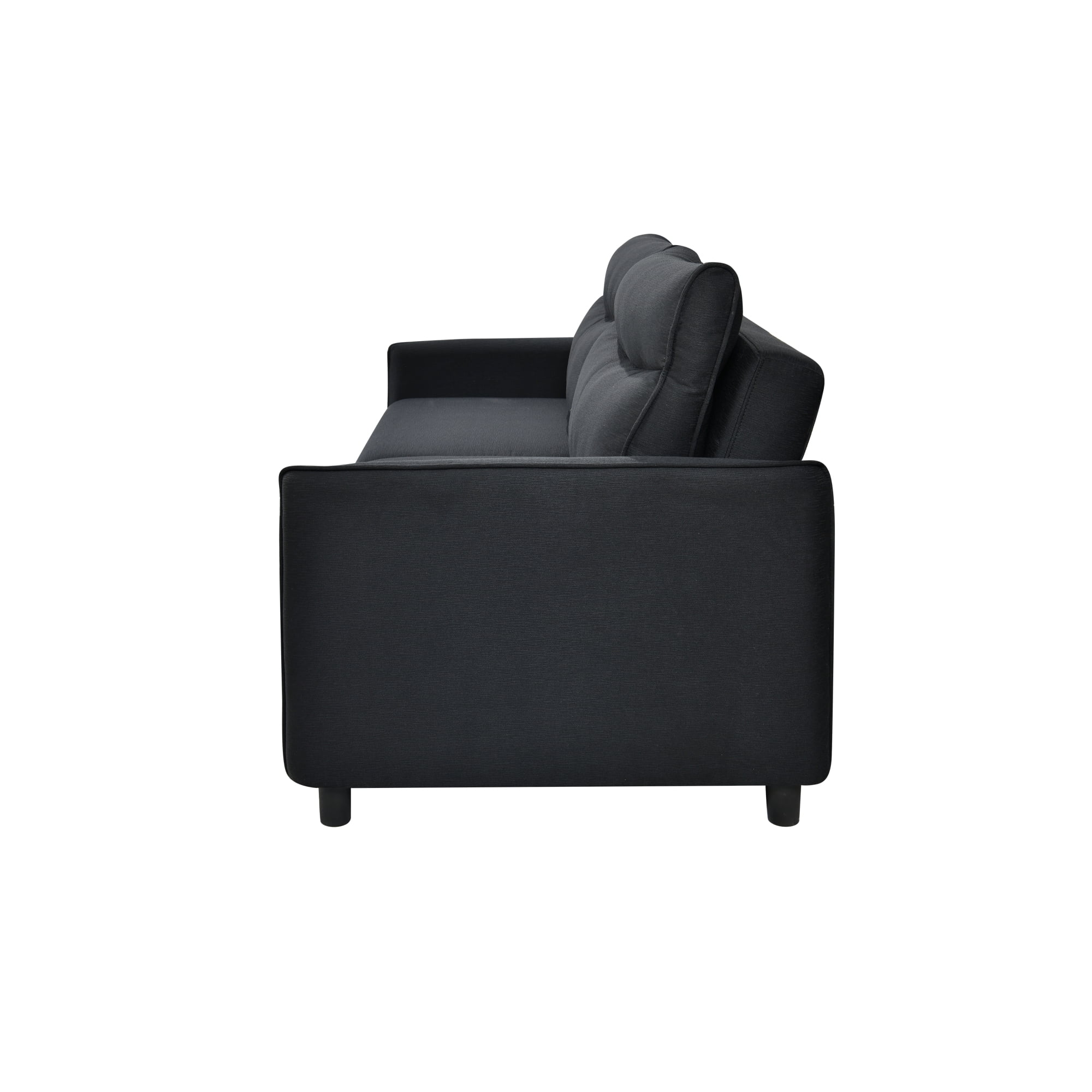 3 in 1 Convertible Sleeper Sofa Bed, Modern Fabric Loveseat Futon Sofa Couch w/Pullout Bed, Small Love Seat Lounge Sofa w/Reclining Backrest