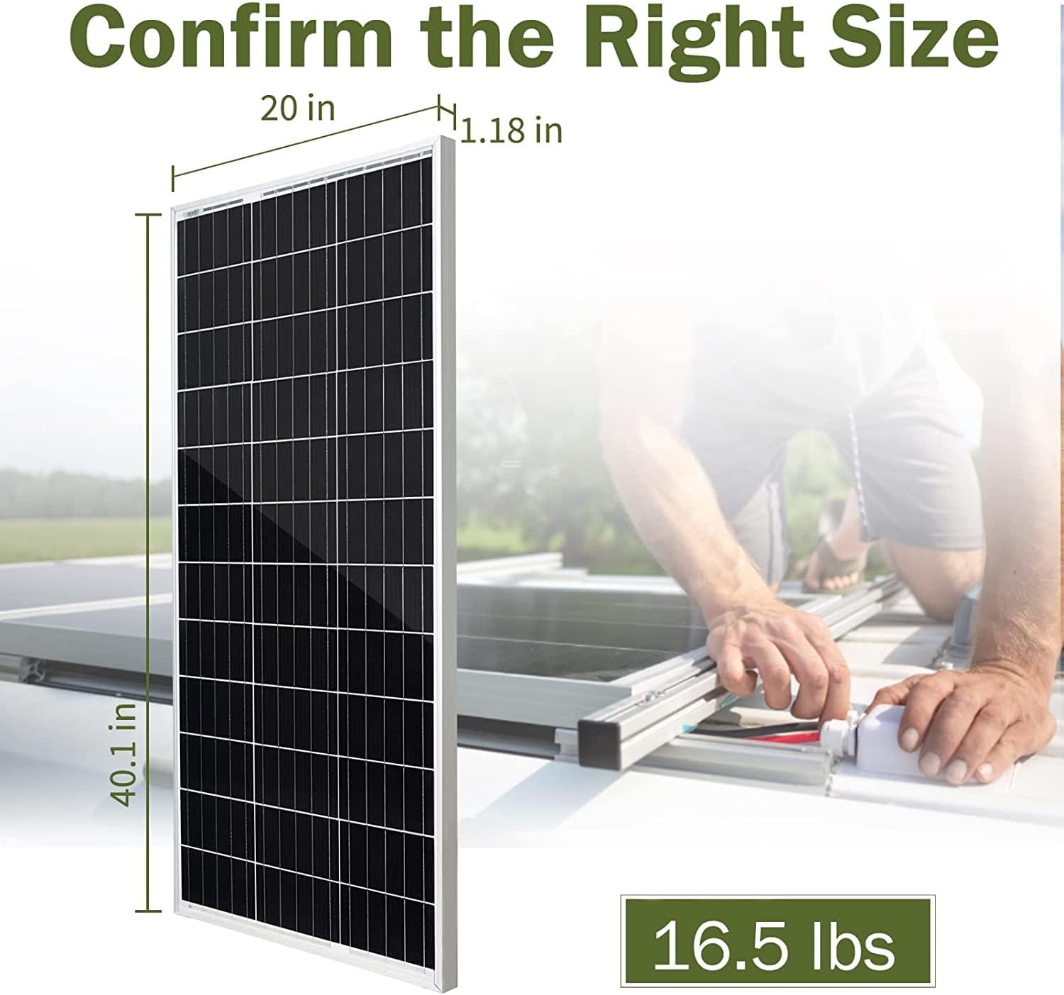 HQST 400W Solar Panel Kit 12V Monocrystalline Solar Panel with 40A MPPT Solar Charge Controller, Mounting Z Bracket, 20FT 10AWG Solar Cable