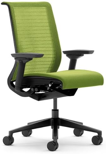 Steelcase Think Chair, Licorice 3D Knit Back with Black Fabric Seat