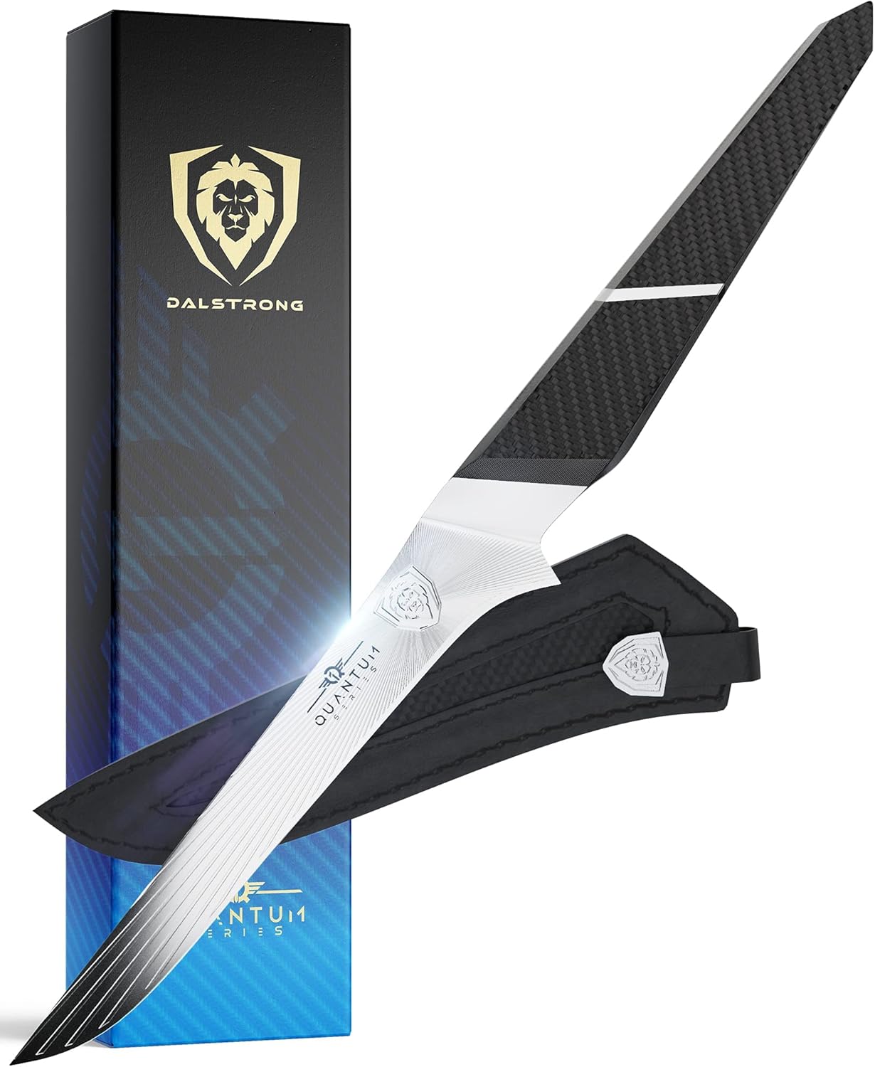 DALSTRONG Slicing & Carving Knife - 12 - Quantum 1 Series - Ultra-Sharp - American Forged BD1N-VX Hyper Steel - Carbon Fibre G10 Hybrid Handle