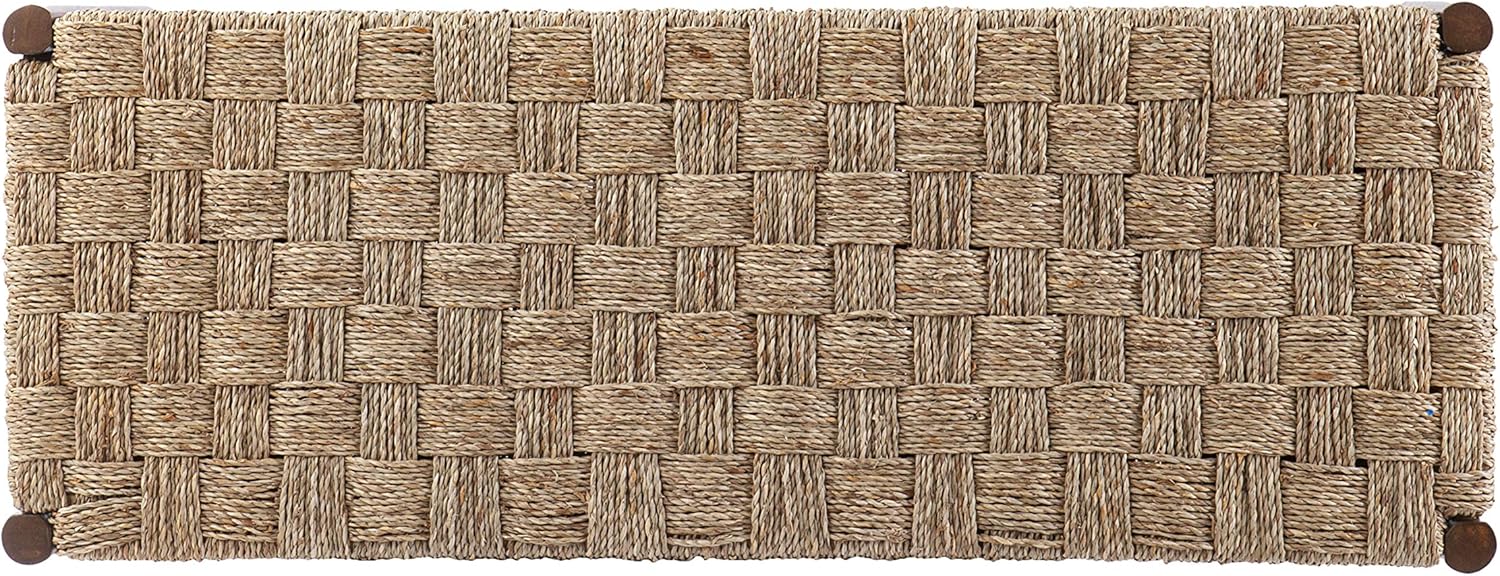 SEI Furniture Scalby Seagrass Bench, Brown/Natural