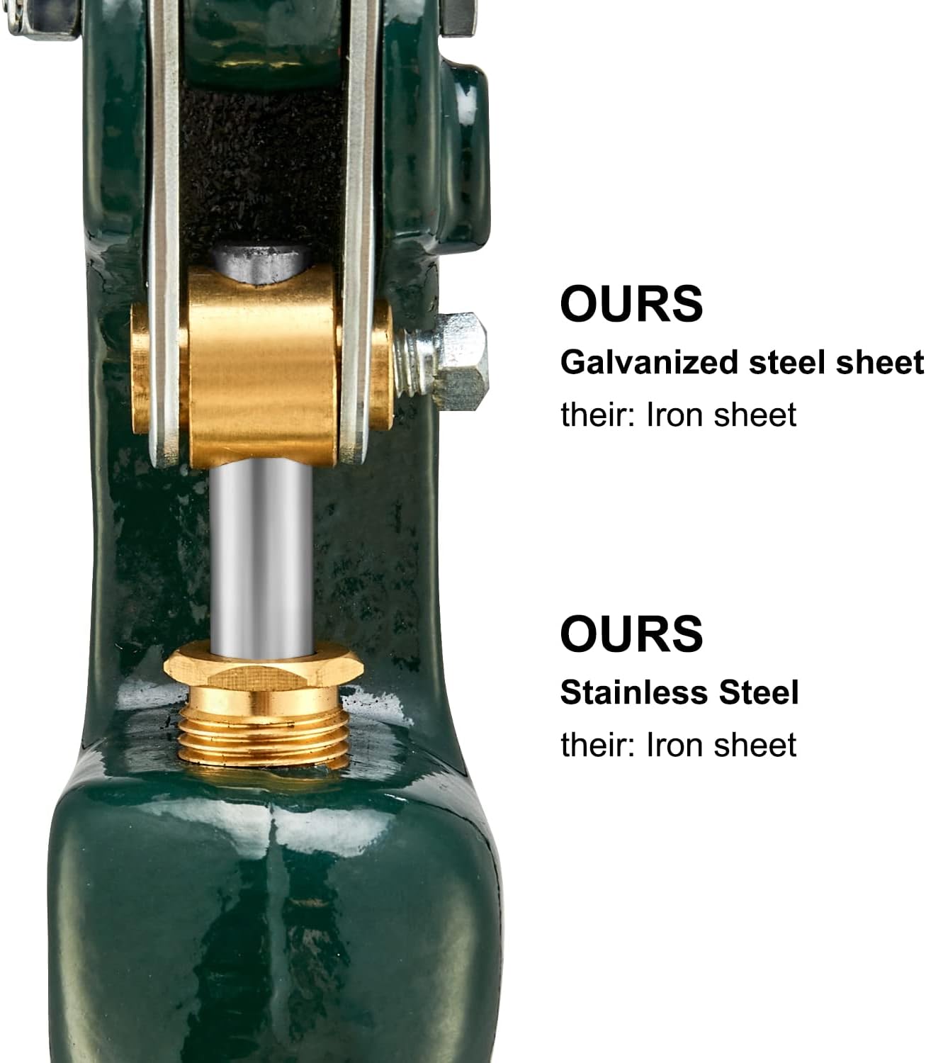 Frost-Free Yard Hydrant Freezeless Frost Proof Green 3/4" Pipe Connection 39.4" Total Length bury Depth 1ft