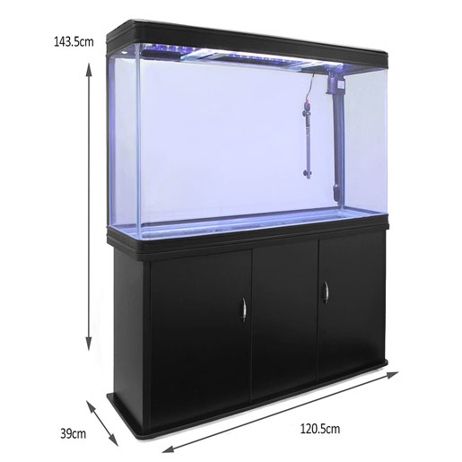 Monster Shop Large Fish Tank Aquarium Marine Tropical Fresh Water and complete starter kit
