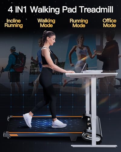 13% 6-Level Walking Pad with Auto Incline - Treadmill with Auto Incline and Remote Control