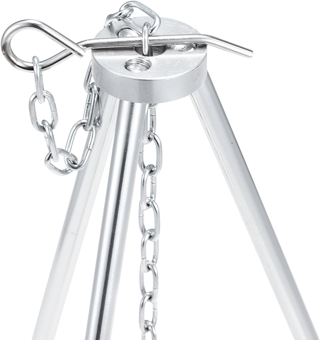 Solo Stove Tripod Camping Accessories Compact Lightweight Aluminum Tripod w/ Adjustable Hang Chain, Perfect for Titan and Campfire Portable Stove