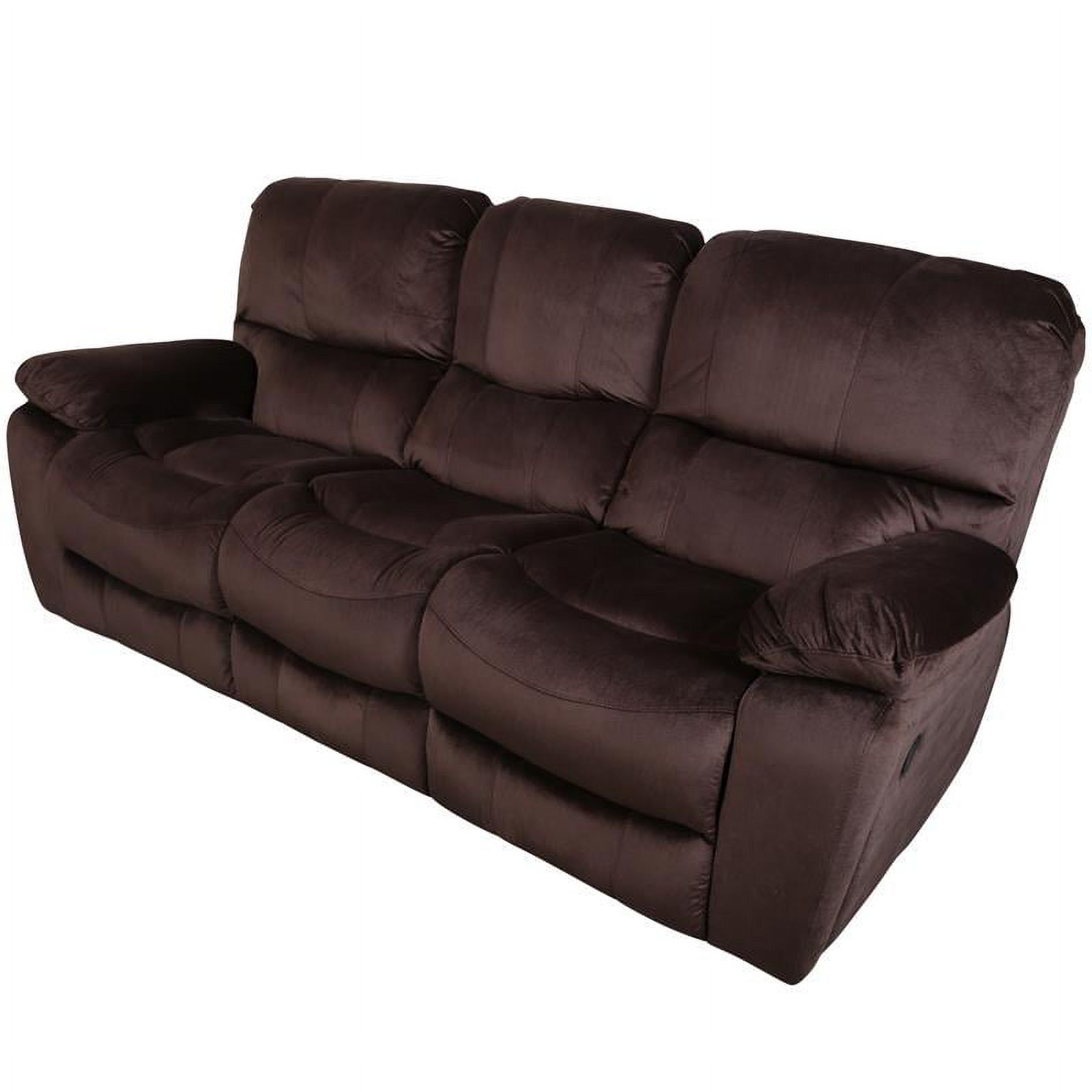 Corvallis Transitional Reclining Sofa - Chocolate