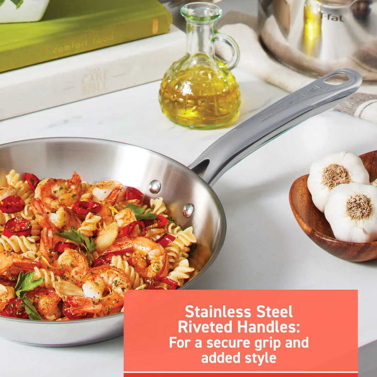 T-fal Stainless Steel Collection 11-Piece Cookware Set