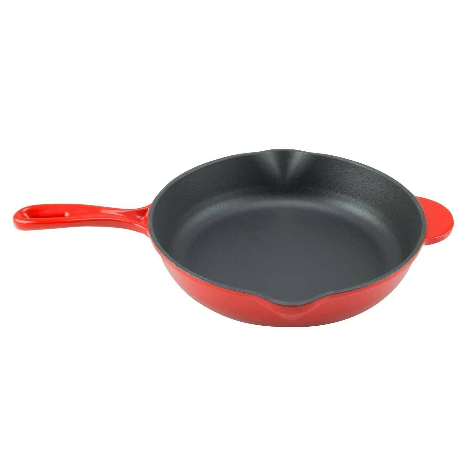 Zelancio Enamel Cast Iron Skillet 10 inch Oven Safe Smooth Surface Fry PAN.
