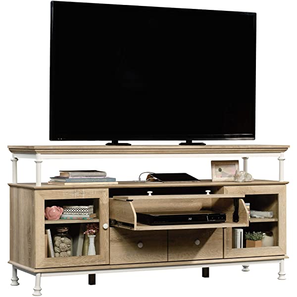 Sauder Canal Street Entertainment Credenza, For TV's up to 60", Northern Oak Finish