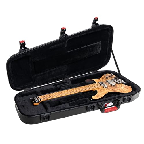 Gator Cases Molded Flight Case for Strat/Tele Style Electric Guitars with TSA Approved Locking Latch, (GTSA-GTRELEC)