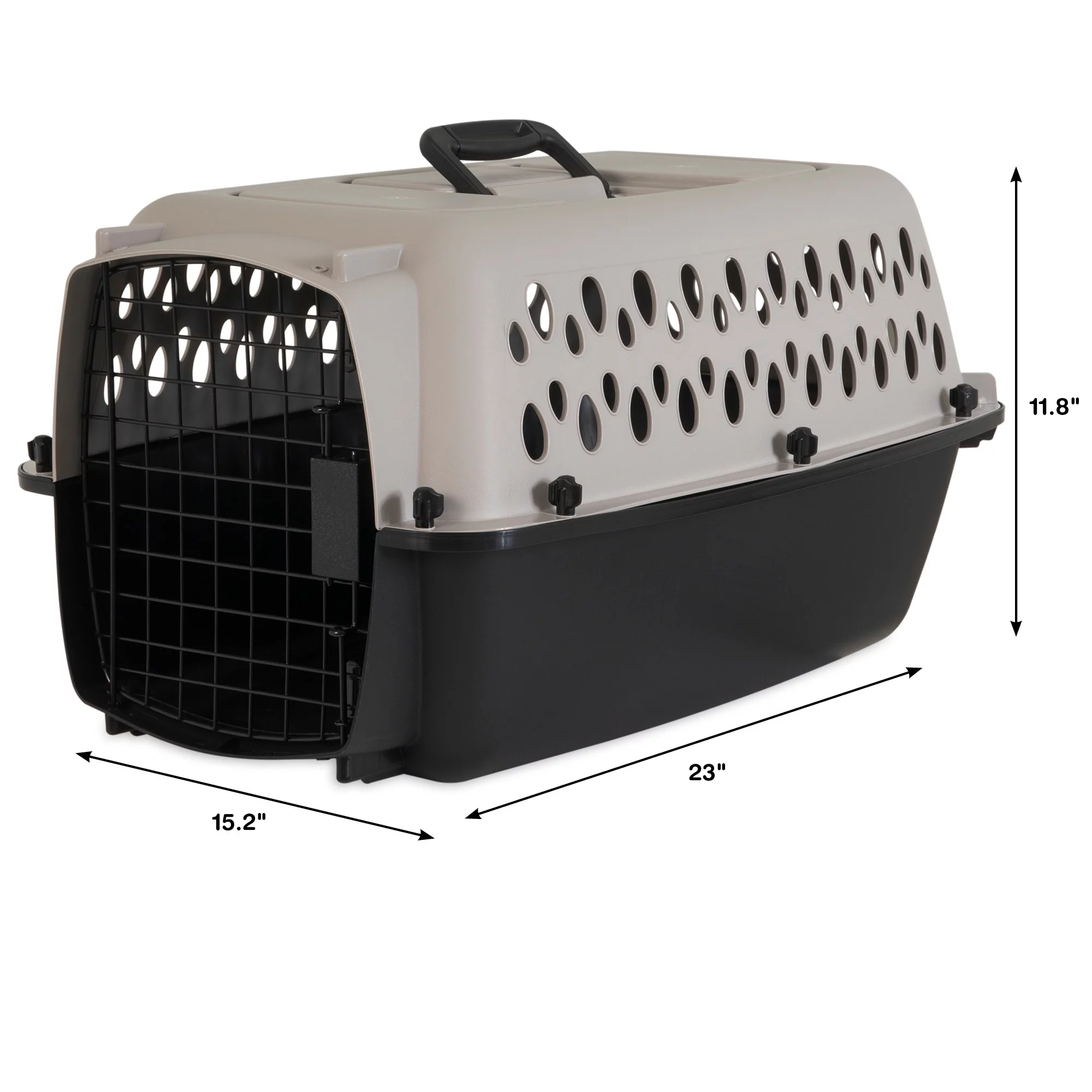 Vibrant Life Pet Kennel 19 X-Small Plastic Dog Crate Portable Carrier for Pets Up To 10 lbs