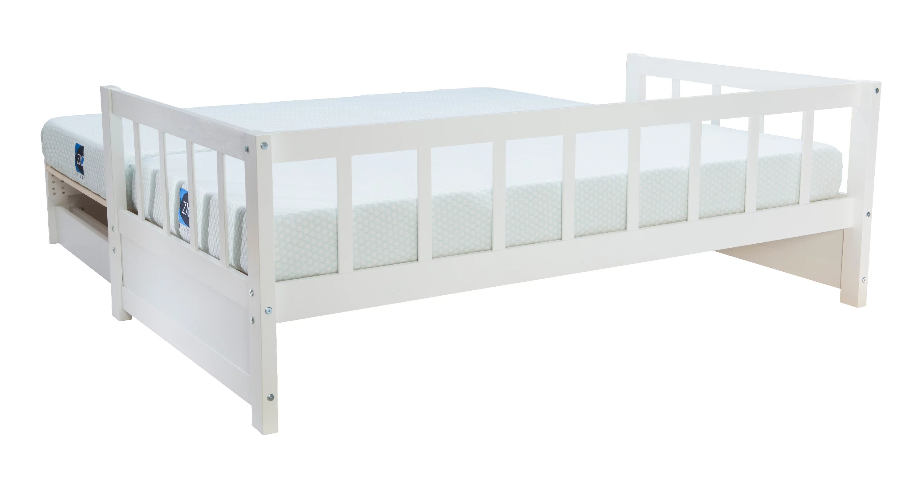 Galewood 2-Drawer Convertible Twin to King Daybed, White
