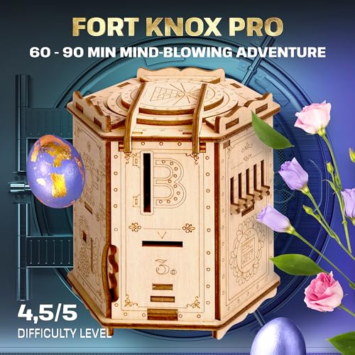 ESC WELT Magic Gifts Set - Brain Teaser Puzzles for Adults & Kids - Puzzle Box with Hidden Compartment - Easter Puzzle Boxes - Escape Room in a Box
