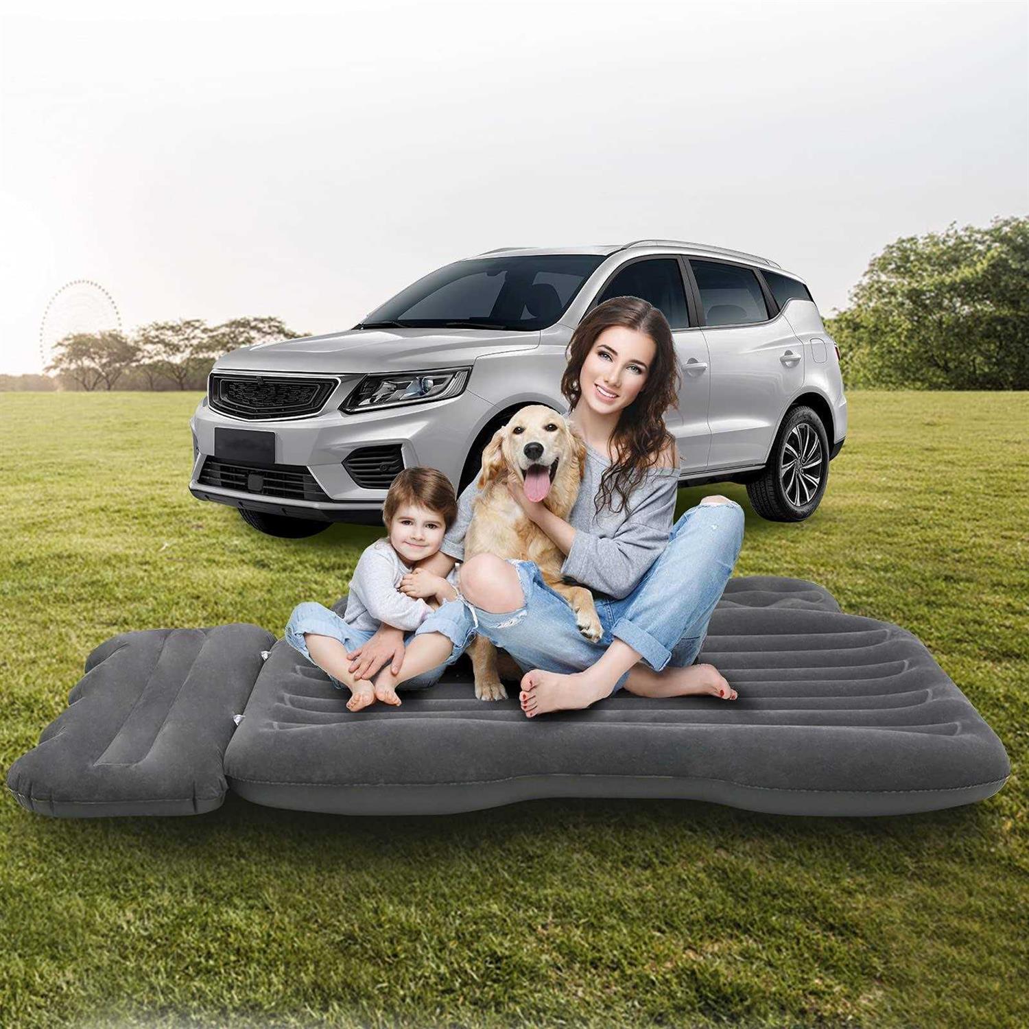 Lammyner Inflatable Bed for SUV Travel Bed Truck Air Mattress Car Sleeping for Camping, Hiking, Trip and Other Outdoor Activities
