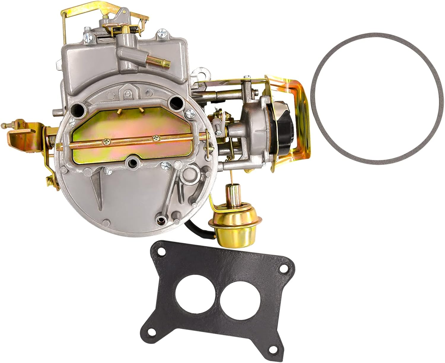 2 Barrel Carburetor Carb 2100 A800 2150 for Ford 289 302 351 Cu Jeep Engine F150 F250 F350 with Electric Choke Mounting Gasket - 302 Carburetor
