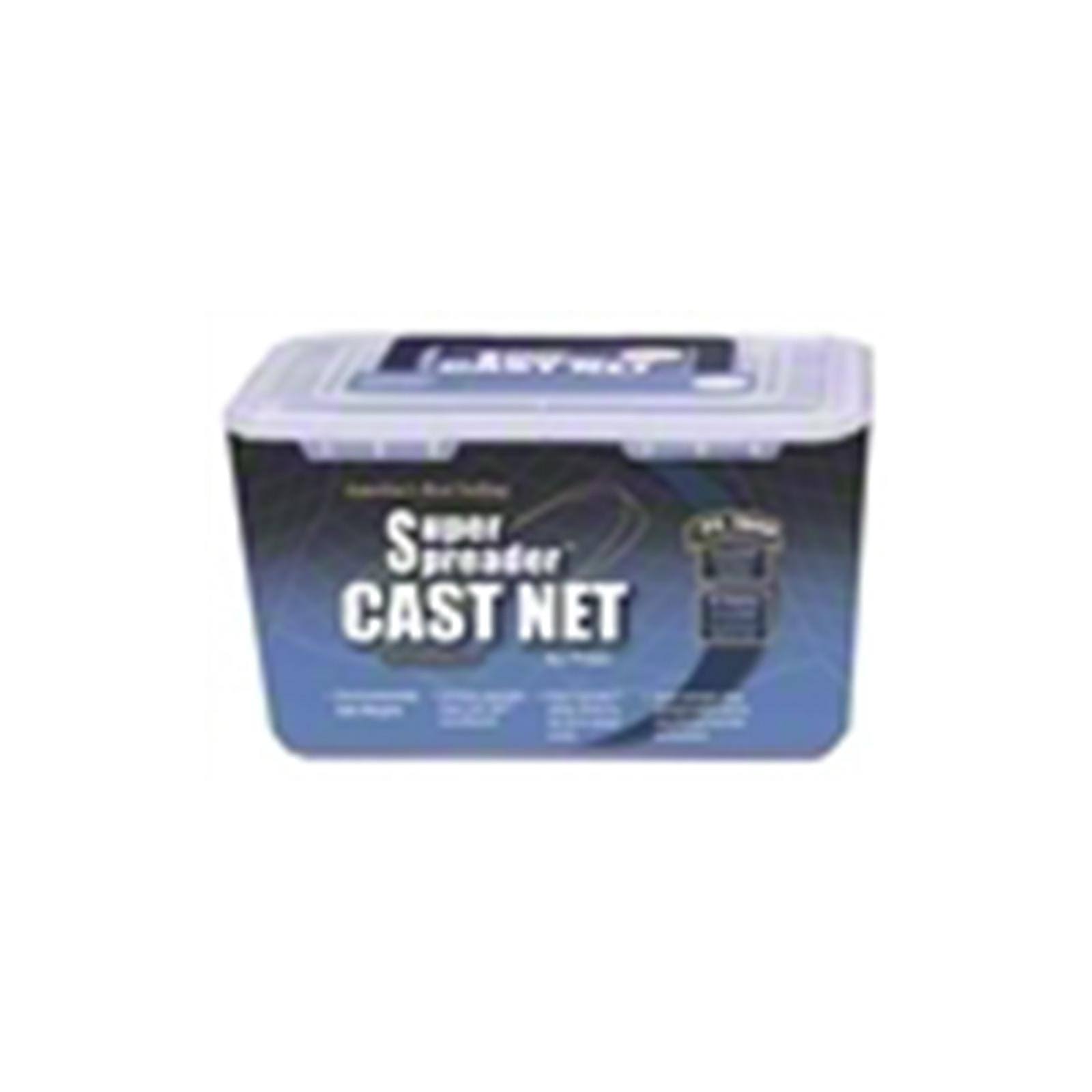 FITec SS1000 Super Spreader Cast Net, 3/16x22 Mesh, Clear, 1 lb WT