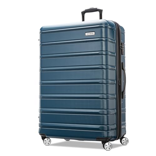 Samsonite Omni 2 Hardside Expandable Luggage with Spinner Wheels, 2-Piece Set (19/24), Lagoon Blue