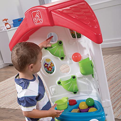 Step2 Toddler Corner House, Kids Playhouse, Indoor/Outdoor Playset, Play Gym with Kitchenette, Includes 15 Piece Toy Accessories
