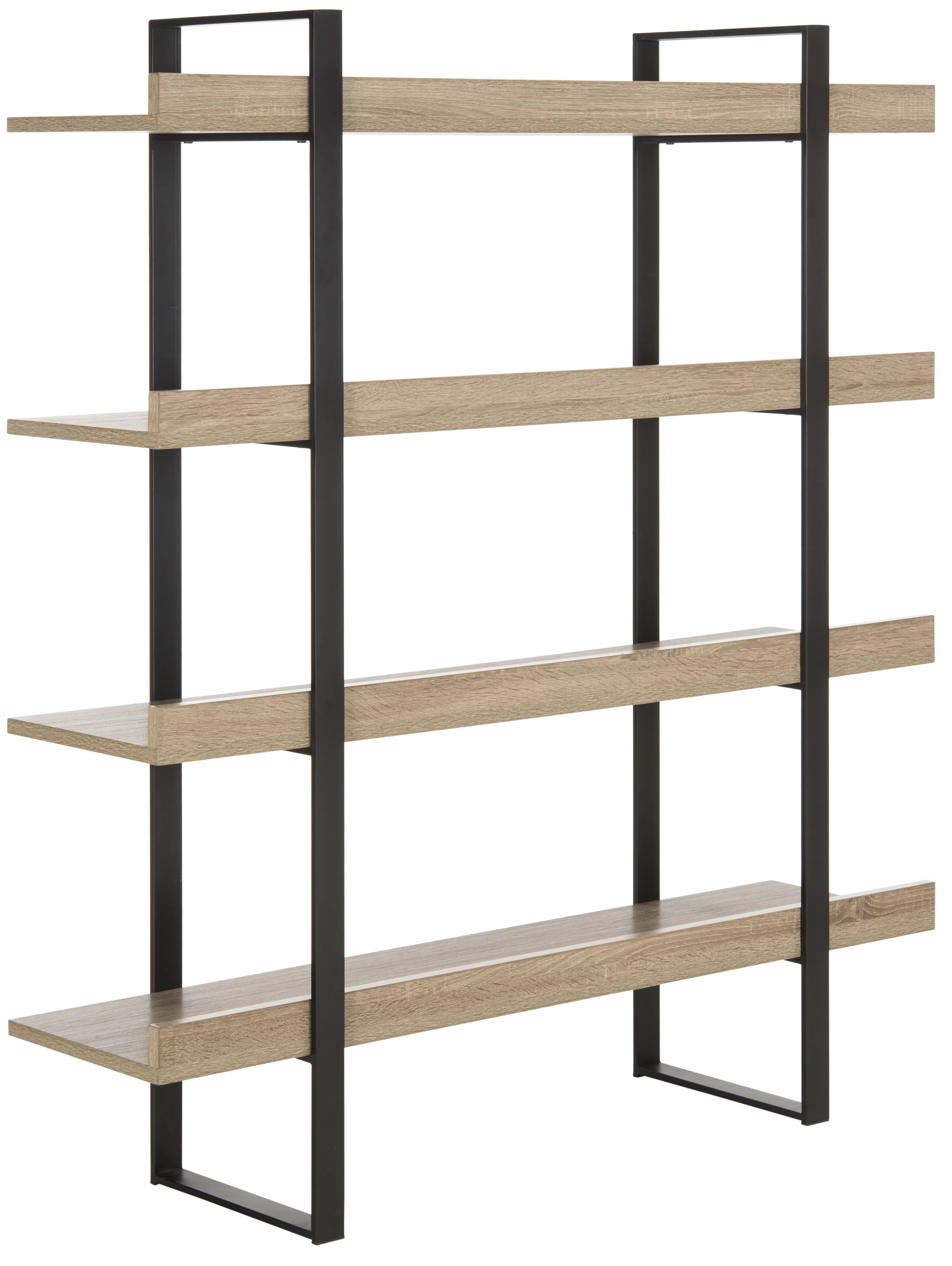 SAFAVIEH Melissa Retro Mid Century 4 Tier Etagere, Oak/Black