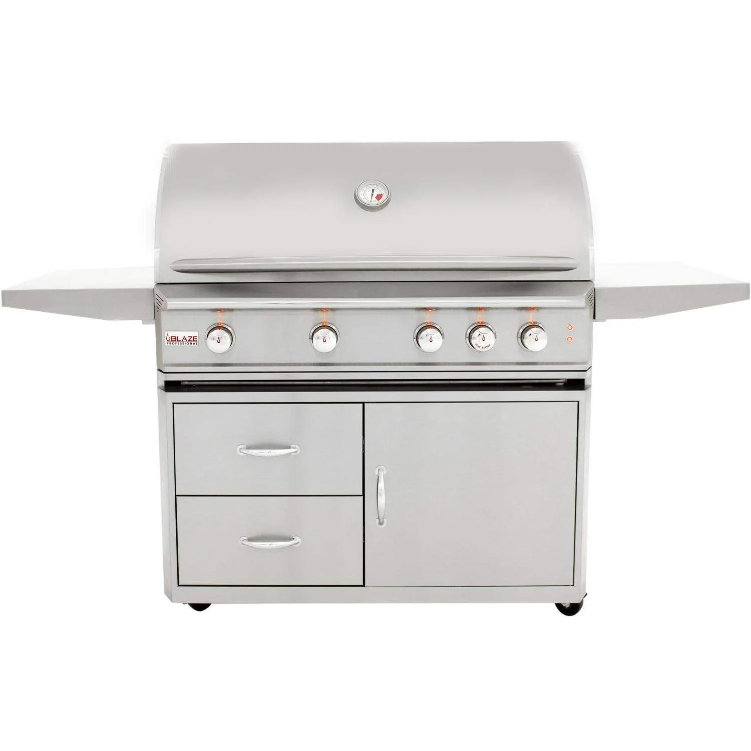 Blaze Professional 44 in., 4 Burner Built-In Propane Gas Grill with Grill Cart, AP-BLZ-4PRO-LP
