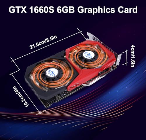 GeForce GTX 1660 Super 6GB Graphics Cards, GDRR6 192Bit PCIE 3.0X16 Computer Gaming Gpu
