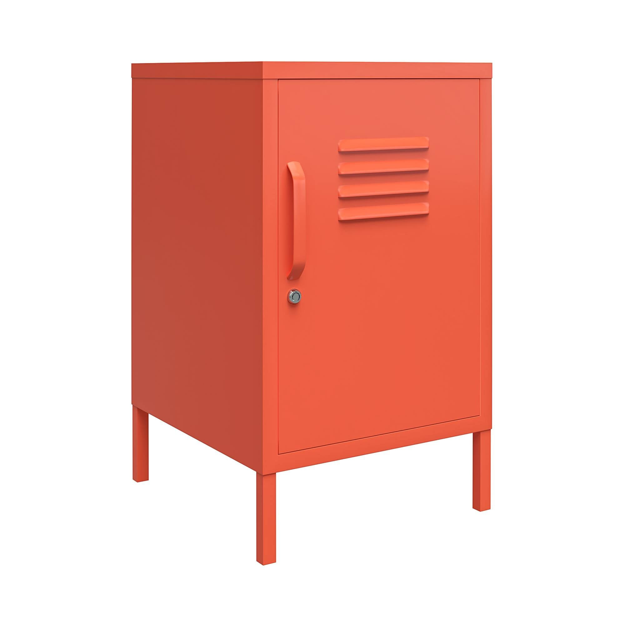 Novogratz Cache Metal Locker End Table - Orange