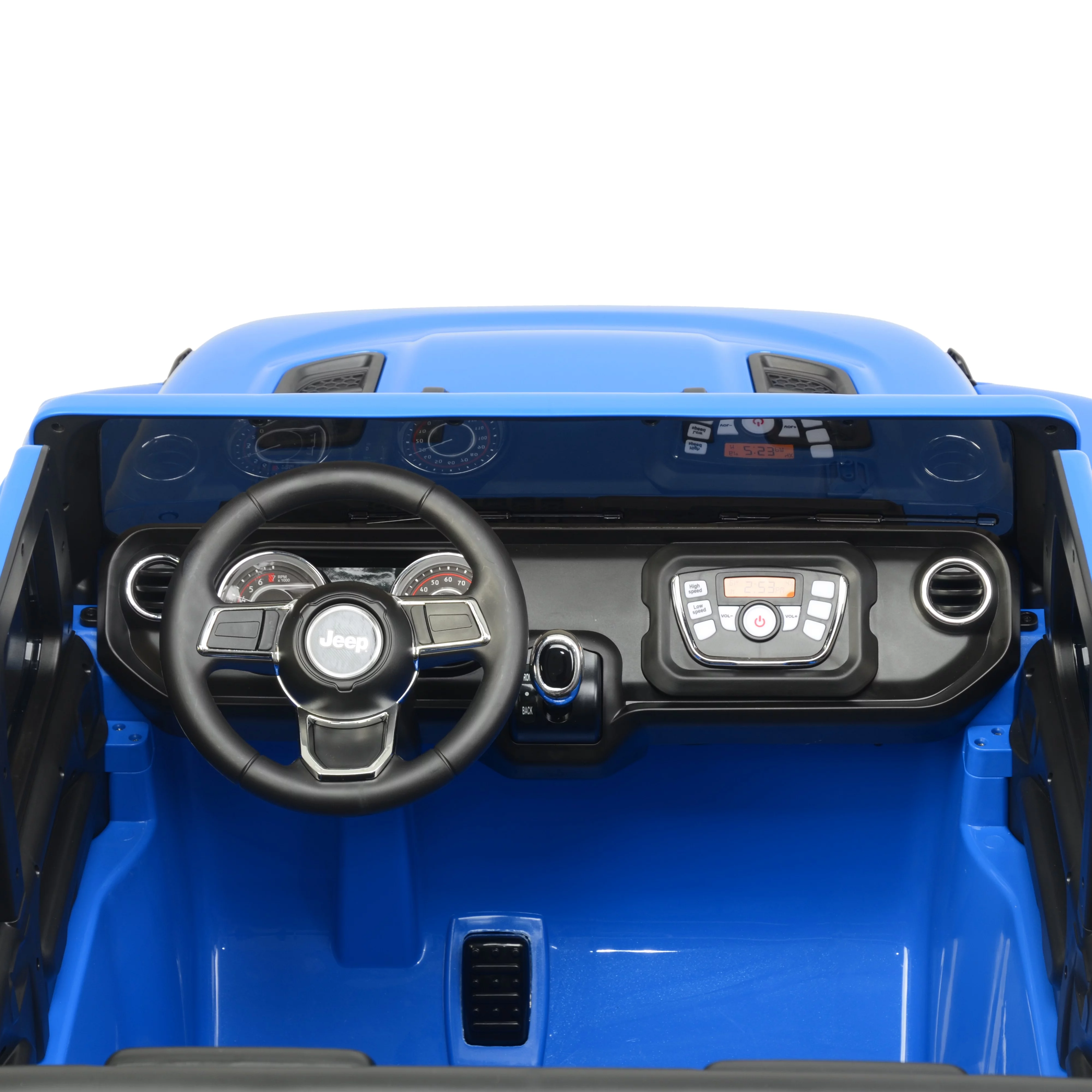 12V Jeep Gladiator Battery Powered Ride-on Vehicle for Kids, in Blue by Hyper Toys, for a Child Ages 3-8 - Radiant Selections