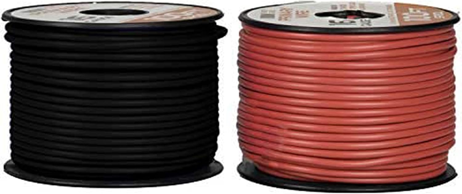 12 Gauge Primary Wire - 10 Roll Assortment Pack - 100 Ft of Copper Clad Aluminum Wire per Roll Pack of 2