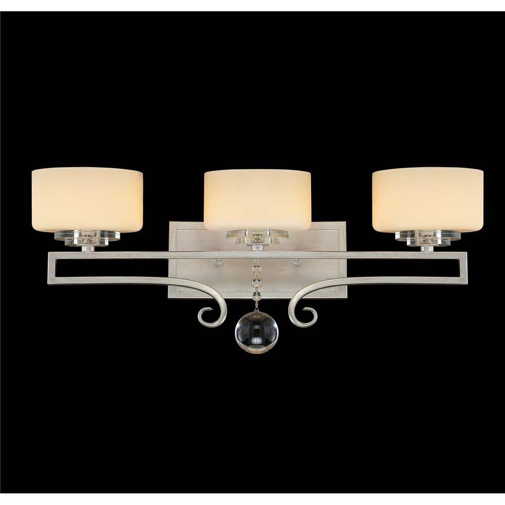 Savoy House 8-257-3-307 - Rosendal 3 Light Bath Bar, Silver Sparkle