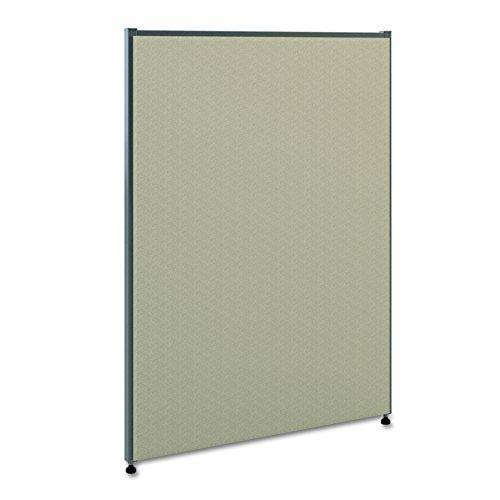 HON Verse PANEL, 60x22 H x 36x22 W, Light Gray Finish, Gray Fabric