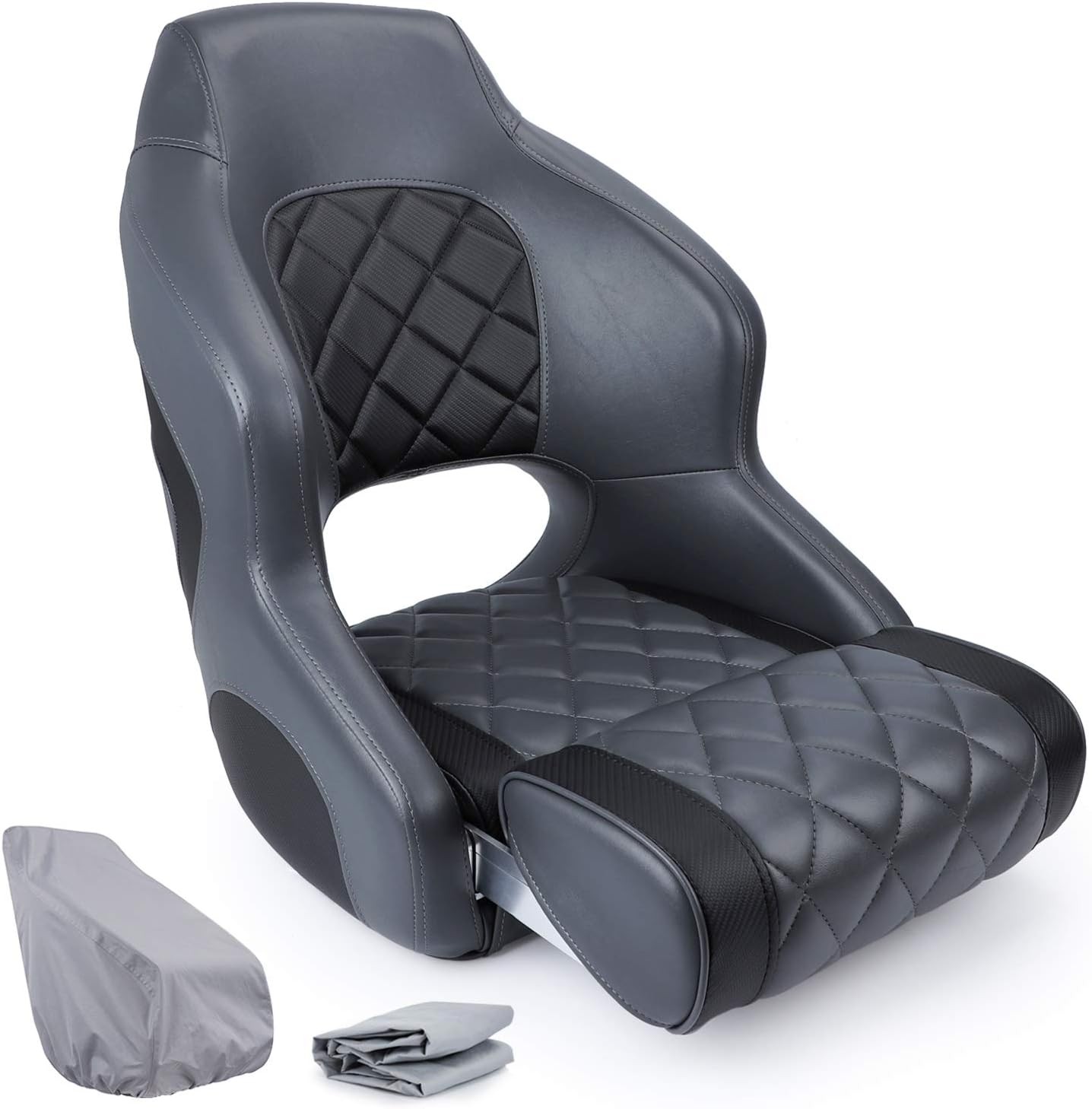 NORTHCAPTAIN Premium Sport Flip Up Boat Seat Captain Bucket Seat