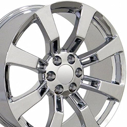 Partsynergy Replacement For 22" Rim fits 1999-2019 Cadillac Escalade Chrome 22x9 Chrome Wheel