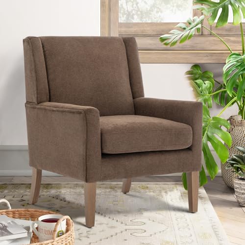 COLAMY Modern Wingback Living Room Chair, Upholstered Fabric Accent Armchair