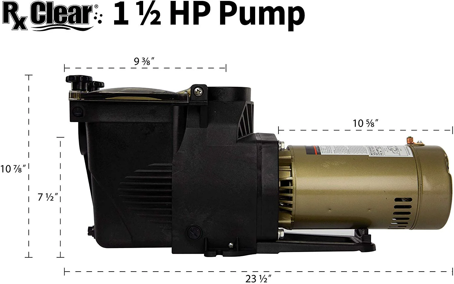 Rx Clear Ultimate Niagara 48 Frame In-ground Pool Pump, 1.5 HP