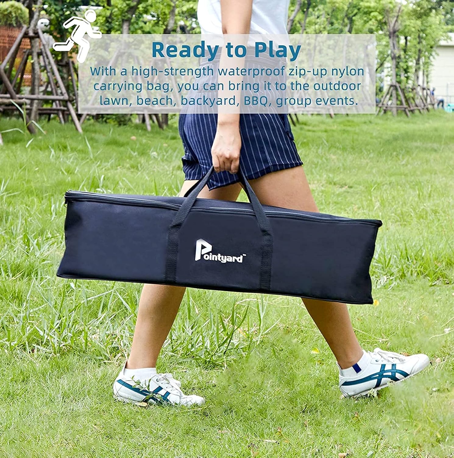 Pointyard Six Player Croquet Set