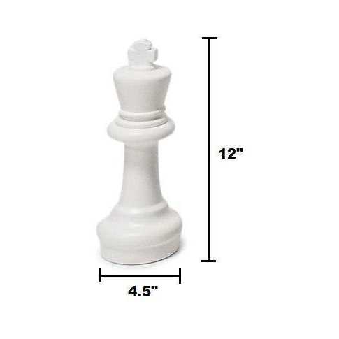 MegaChess 12 Giant Plastic Chess Set with Plastic Board - Sports Supplies Online Store