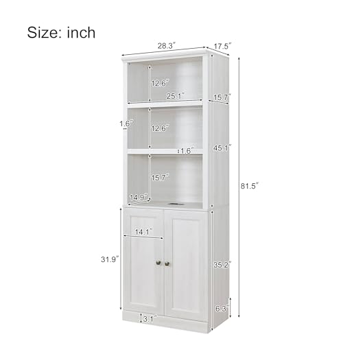 Murphy Bed,Cabinet Bed Folding Wall Bed,Queen Size Murphy Wall Bed with 1 Side Cabinet Storage Shelf,Cabinet Space-Saving Bed Perfect for Guest Room