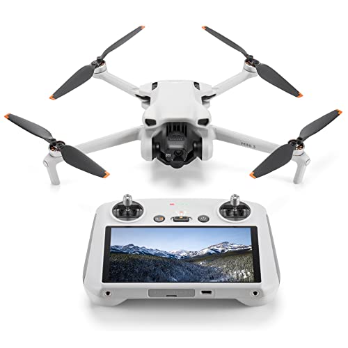 DJI Mini 3 Camera Drone Quadcopter + RC-N1 Controller (No Screen) + Fly More Kit, 4K Video, 38min Flight Time, True Vertical Shooting