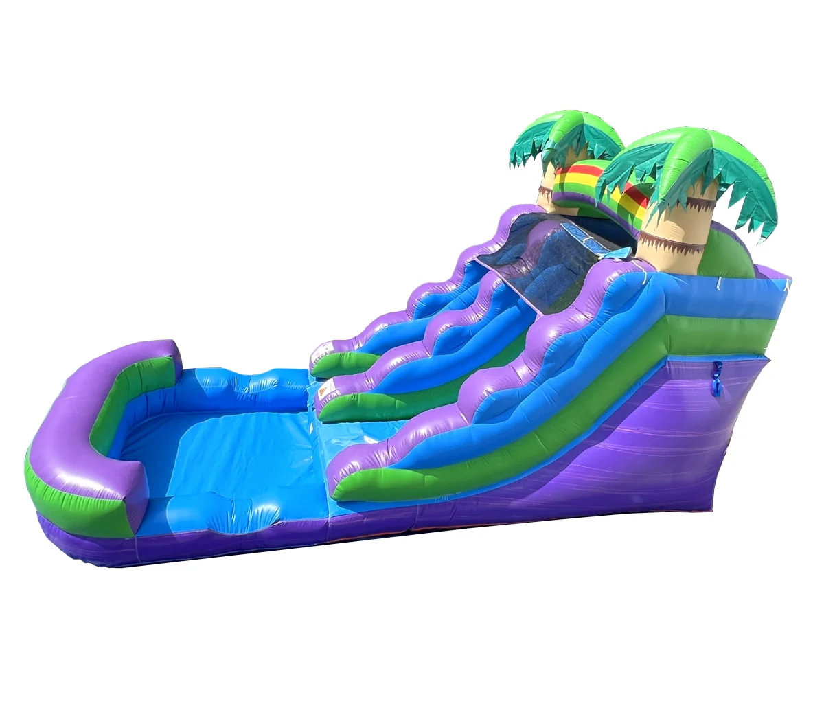 Pogo Bounce House Crossover Kids Inflatable Water Slide, Pink Unicorn with Blower, 12 ft