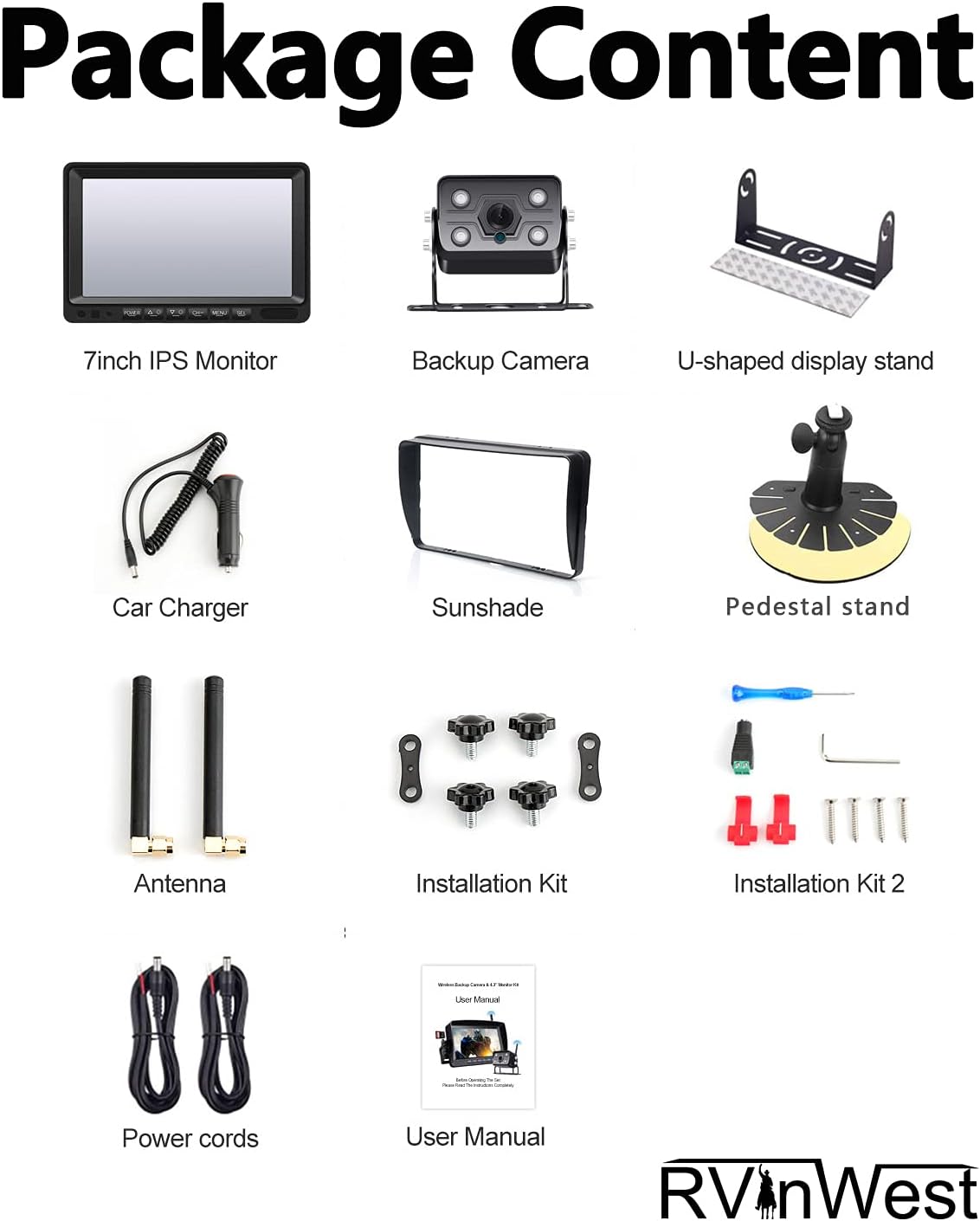 HD RV Wireless Backup Camera