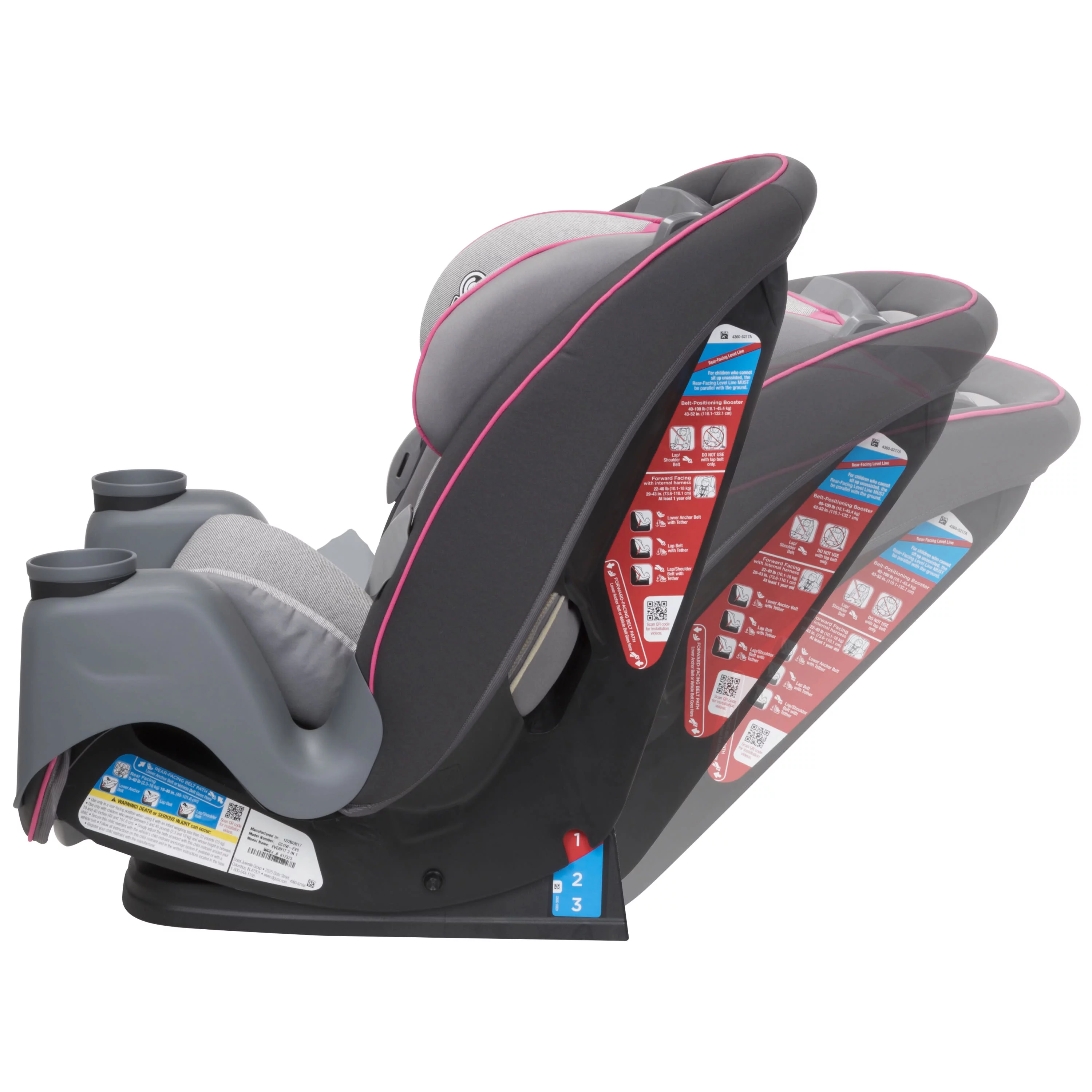 Safety 1st Grow and Go Sprint All-in-1 Convertible Car Seat, Silver Lake