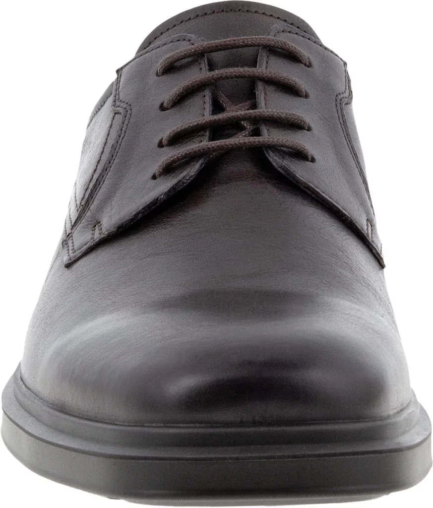 ECCO Men's Helsinki 2.0 Plain Toe Tie Mocha Leather - 500164-02178
