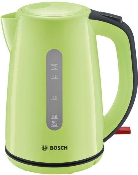 Bosch TWK7506 1.7L 2200W Black,Green Electric Kettle