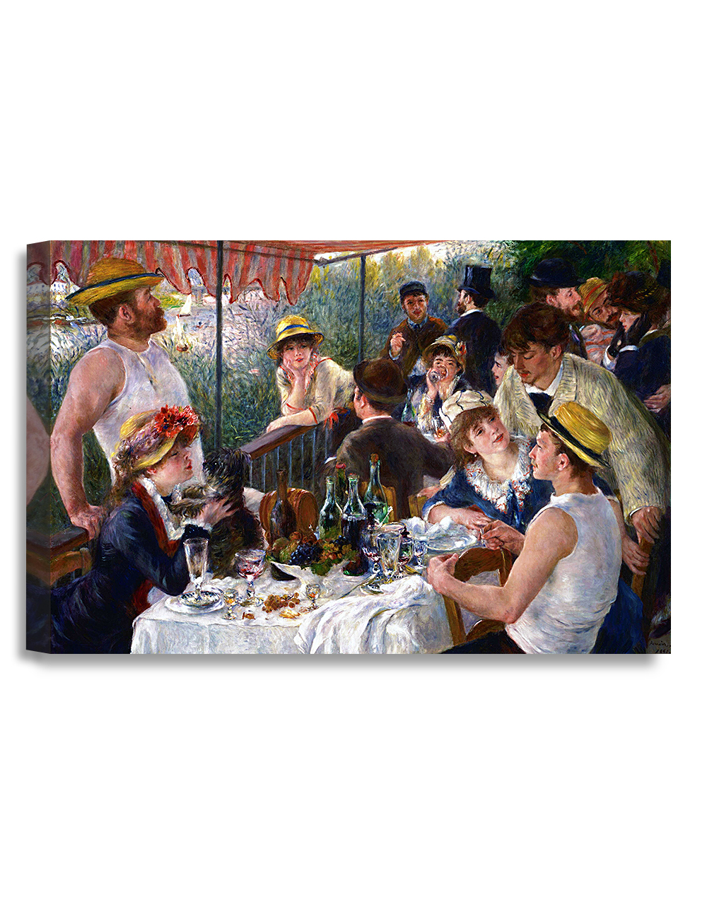 DECORARTS - Luncheon of the Boating Party by Pierre-Auguste Renoir. Oil Painting Reproduction